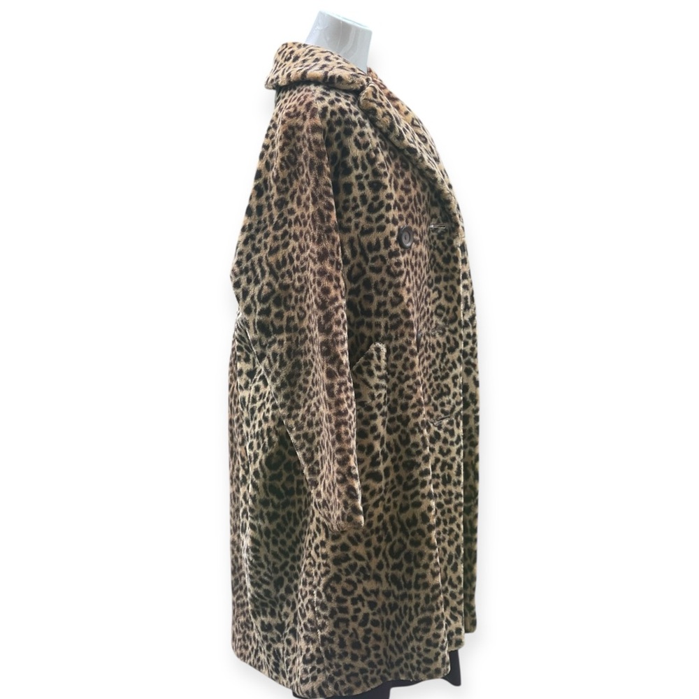 SOLD VTG Mid Century 50s 60s Leopard Print Women's Coat - Picture 3 of 13